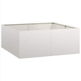 Planter 100x100x40 cm Stainless Steel 860819