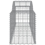 Arched Gabion Baskets 11 pcs 200x50x60/80 cm Galvanised Iron 3146287