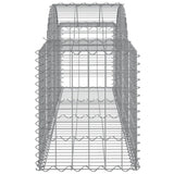 Arched Gabion Baskets 11 pcs 200x50x60/80 cm Galvanised Iron 3146287