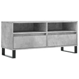 TV Cabinet Concrete Grey 100x34.5x44.5 cm Engineered Wood 831248