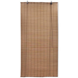 Brown Bamboo Roller Blinds 120 x 220 cm 241329