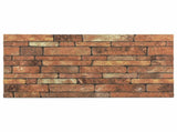 Wall Panels 10 pcs 100 x 50 cm Brown and White EPS Foam 42046094