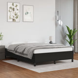 Bed Frame without Mattress Black 135x190 cm Double Double Faux Leather 349874