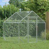 Chicken Cage Silver 200 x 170 x 177 cm Galvanised Steel 42023409
