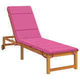 Sunlounger Cushion GEMERT 100% Polyester Pink 200 x 60 x 3 cm 948524