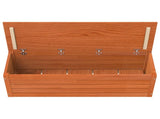 Storage Box Wax Brown 109 x 36.5 x 33 cm Solid Pine Wood 865371