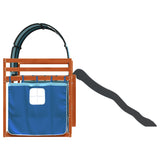 Bunk Bed without Mattress with Slide and Curtains Blue 90x200 cm 3284141