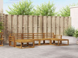 Outdoor Sofa Set 6 pcs Natural Engineered Wood 3366777