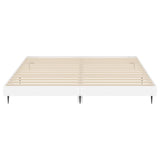 Bed Frame without Mattress High Gloss White 180x200 cm Super King 832223