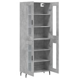 Highboard Concrete Grey 69,5x34x180 cm Engineered Wood 3198293