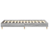 Bed Frame No Mattress Grey Sonoma 75x190 cm Small Single Engineered Wood 861098