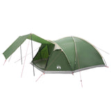 Cabin Tent with Roof Green 8-Person Polyester and Steel 42028587