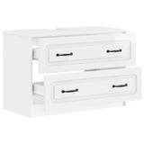 Bathroom Sink Cabinet UTRECHT High Gloss White 82 x 41x 56 cm 897679