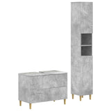 2 Piece Bathroom Cabinet Set ARNHEM Concrete Grey 3417525
