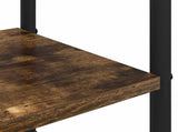 Coat Stand with Shoes Bench Smoked Oak 120.5 x 34 x 190 cm 8012040