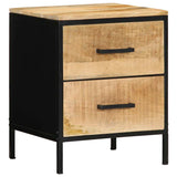 Bedside Cabinet with Drawer Brown and black 40 x 35 x 50 cm 4019637
