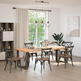 Dining Table Legs T-Shaped 2 pcs Black 80x35x cm Steel 4013063