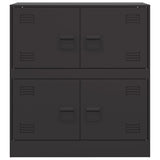 Sideboard Black Cold-rolled Steel Medium Sideboard Rectangular 841649