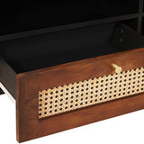 TV Cabinet with Drawer Brown 80 x 33.5 x 46 cm Solid Mango Wood 4018897