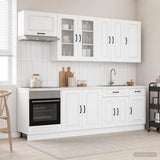 Kitchen Unit KALMAR 8 pcs White Engineered Wood 3438183