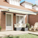 Retractable Awning Cream 400 x 200 cm Fabric 3329774