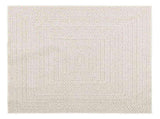 Rug ZIZUR Cream 120x120 cm Jute Look Indoor and Outdoor 4010363