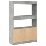 Highboard Concrete Grey 92x33x140 cm Engineered Wood 3309612