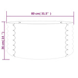 Garden Planter Galvanised Steel 80x80x36 cm Silver 318857