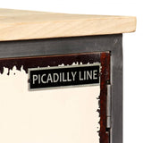 TV Cabinet Solid Mango Wood and Steel 120x30x45 cm 246282