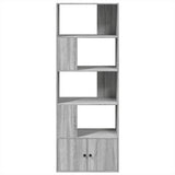 Bookcase Grey Sonoma 70x36x189 cm Engineered Wood 3295322