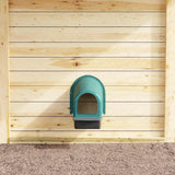 Chicken Nesting Boxes 4 pcs Wall-Mounted Dark Green Plastic 4104906