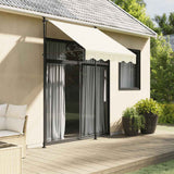 Retractable Awning Cream 200x115 cm Fabric and Steel 368745