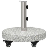 Parasol Base 29.8kg Grey Granite and Stainless Steel Round 42006583