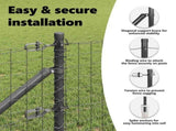 Ground Spike Fence Post 26 pcs Grey Powder-Coated Steel 3350181