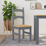 Dining Chairs 2 pcs Grey 40x46x99 cm Solid Wood Pine 4005727