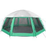 ZNTS Pool Tent with Removable Fly & Mesh Walls Sea Green 612x612 cm 4100638