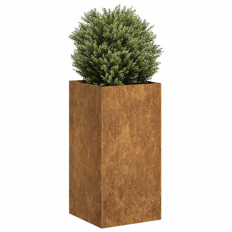 ZNTS Planter Rusty 40x40x80 cm Weathering Steel 860709