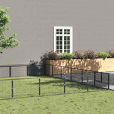 Dog Kennel Black 36 m Steel 3082169