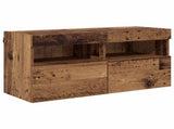 TV Wall Cabinet Set Wall-mounted 7 pcs Old Wood Engineered Wood 3402797