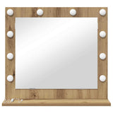 Vanity Mirror Rectangular Sonoma Oak 60 x 55 x 18 cm 868287