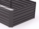 Raised Beds for Garden, Galvanised Steel Outdoor Planters with Multi-reinforced Rods, 180 x 90 x 59 T3398P322096