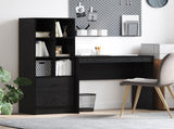 Desk with Drawer with Shelf with Storage 2 pcs Black Oak 3337322