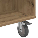 Side Table with Wheels Artisan Oak 90 x 50 x 30 cm 891023