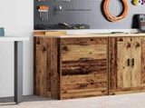 Garage Storage Cabinet Old Wood 60x51x85 cm Solid Wood Pine 860605