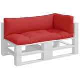Pallet Cushions 3 pcs Red Fabric 360950