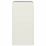 Planter White 40x40x80 cm Cold-rolled Steel 860704