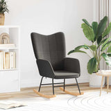 Rocking Chair Dark Grey Sherpa Fabric 42001786