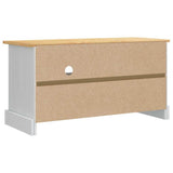 TV Cabinet Corona White 100 x 40 x 52 cm Solid Pine Wood 42021196
