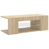 TV Cabinet with LED Lights Sonoma Oak 90x39x30 cm 804241