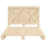 Bed Frame Natural Pine Solid Pine Wood Double Durable Bed Frame 3281571